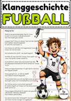 Vorschau - Arbeitsblätter - Klanggeschichte zum Fußball - Musik Jg.1-6 - Deckblatt