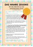 Vorschau - Arbeitsblätter - Übertritts-Brief - Deckblatt