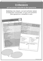Vorschau - Anderer Materialtyp - Elterngespräche: Feedbackbögen - Deckblatt