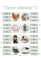 Vorschau - Aufgabenkarten - FARM ANIMALS - Klammerkarten - Seite 2