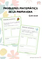 Vista previa - Hojas de trabajo - Problemes matemàtics de la primavera - Portada