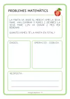 Vista previa - Hojas de trabajo - Problemes matemàtics de la primavera - página 3