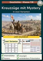 Vorschau - Stundenentwürfe - Kreuzzüge im Mittelalter - mit Mystery - zwei Varianten - Deckblatt
