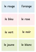 Vorschau - Bildkarten - Dialogkarten Les couleurs - Seite 1