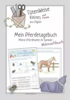 Vorschau - Arbeitsblätter - Mein Pferdetagebuch: Meine Pferdeseite im Sommer - Deckblatt