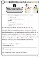 Vorschau - Unterrichtsreihen - Argumentieren Pro & Kontra – Stationsarbeit / Lerntheke Deutsch Klasse 7–8 | Erörterung | Differenziert - Seite 3