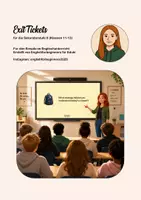 Vorschau - Präsentationen/Tafelbilder - Englisch Exit Tickets für die Oberstufe - Deckblatt