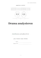 Vorschau - Arbeitsblätter - Lernheft Oberstufe Deutsch: Drama analysieren – Geschlossene & offene Form mit Übungen & Lösungen - Seite 1
