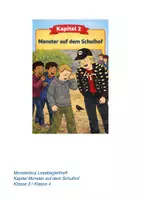 Vorschau - Stundenentwürfe - Monsterboy Kapitel Monster auf dem Schulhof Lesebegleitheft Klasse 3/ 4 - Deckblatt