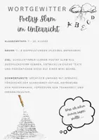 Vorschau - Stundenentwürfe - Poetry Slam im Unterricht: Verfassen, Überarbeiten und Präsentieren eigener Texte - Seite 1