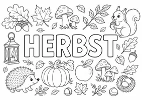 Vorschau - Mal- und Bastelvorlagen - Ausmalbilder Jahreszeiten kostenlos | Vorschule & Grundschule Kunst 1-4 Klasse | Feinmotorik & Konzentration - Seite 3