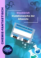 Vorschau - Arbeitsblätter - Oxidationsreihe der Alkohole - Deckblatt