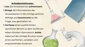 Vorschau - Stundenentwürfe - Bericht schreiben - Unfall im Chemieunterricht - Mystery (Deutsch, Klasse 5-7) - Seite 3