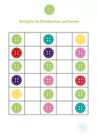 Vorschau - Spiele - Knöpfe im 30er Eierkarton sortieren - Deckblatt