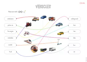 Vorschau - Arbeitsblätter - Vehicles Arbeitsblatter (Fahrzeuge/Verkehrsmittel) - Seite 2