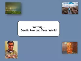 Vorschau - Arbeitsblätter - Writing - Death Row and Living in a Free World - Deckblatt