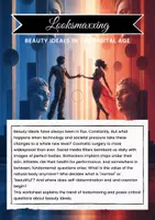 Vorschau - Arbeitsblätter - Looksmaxxing - Beauty ideals in the digital age - Deckblatt