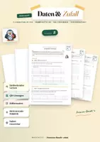 Vorschau - Arbeitsblätter - Daten darstellen Klasse 5 – Tabellen & Diagramme Aufgaben mit Lösungen - Deckblatt