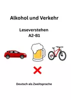 Vorschau - Arbeitsblätter - Alkohol und Verkehr- Leseverstehen A2-B1 DaZ/DaF - Deckblatt