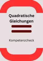 Vorschau - Test - Quadratische Gleichungen - Kompetenzcheck - Deckblatt