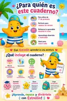 Vista previa - Hojas de trabajo - Bonus gratis Estrellín. Actividades y stickers. Cuaderno de verano primaria. Repaso verano - página 1