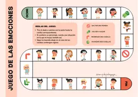 Vista previa - Unidades / Secuencias / Situaciones de Aprendizaje - Juego de emociones: Tablero de expresión y autoconocimiento 🌈 - Portada