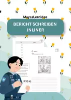 Vorschau - Arbeitsblätter - Bericht schreiben - Inlinerunfall - Deckblatt