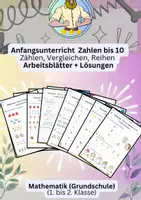 Vorschau - Arbeitsblätter - Zahlenraum 20 Klasse 1 | Mathematik Anfangsunterricht - Deckblatt