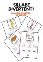 anteprima - Esercizi - LE SILLABE DIVERTENTI - Pagina di copertina