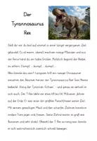 Vorschau - Arbeitsblätter - Dinosaurier Lesetexte Klasse 3/4. Spannende Sachtexte - Deckblatt