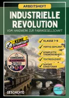 Vorschau - Stundenentwürfe - Die Industrielle Revolution - komplette Themeneinheit + differenzierte KA - Deckblatt
