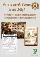 Vorschau - Unterrichtsreihen - Warum wurde Caesar so mächtig? - Arbeitsblatt mit Einstiegsbild, Lösung und Druckversion zur Urteilsbildung - Deckblatt