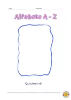anteprima - Materiale di supporto/inclusione - Imparo l’Alfabeto dalla A alla Z - Pagina di copertina