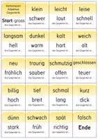 Vorschau - Stationenlernen - Adjektive Spiel - Gegenteile Kettenlesen - Seite 1