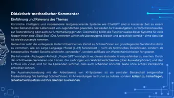 Vorschau - Stundenentwürfe - Large Language Models - Wie arbeiten generative KI? - "PapierGPT" - Seite 2