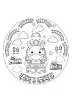 Vorschau - Mal- und Bastelvorlagen - Verkehrsmittel-Mandalas: 10 Motive - Seite 3