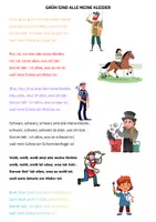 Vorschau - Arbeitsblätter - Kinderlieder mit Bildern zum Text visualisieren - Deckblatt