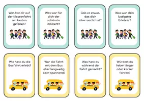 Vorschau - Spiele - 24 Fragekarten Stop and Swop - Klassenfahrt - Seite 2