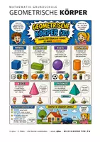 Vorschau - Arbeitsblätter - GEOMETRISCHE KÖRPER - ÜBERSICHT + ARBEITSBLATT - MATHE GRUNDSCHULE - qlixu - Seite 1