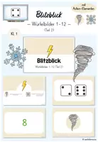 Vorschau - Präsentationen/Tafelbilder - Blitzblick / Simultanerfassung (Digitale Tafel) - Würfelbilder 1-12 Teil 2 (Mathe Klasse 1) - Deckblatt