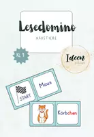 Vorschau - Spiele - Lesedomino Haustiere - Deckblatt