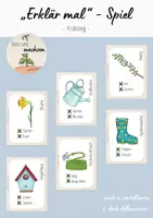 Vorschau - Spiele - "Erklär mal" Spiel - Frühling - Deckblatt