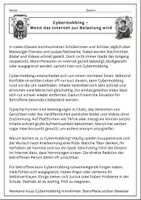 Vorschau - Arbeitsblätter - Cybermobbing im Klassenchat – Arbeitsblätter mit Sachtext, Analyse & Regeln | Politik/Deutsch Klasse 7/8 - Seite 3