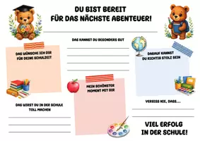 Vorschau - Fördermaterial/Inklusion - KITA-Abschied Vorlage: Ein kleiner Brief für dich | Brief zum Abschied Kindergarten | Portfolio Vorlage Erzieher | Erinnerung Kita | Abschiedsgeschenk Kita - Seite 1
