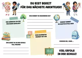 Vorschau - Fördermaterial/Inklusion - KITA-Abschied Vorlage | Portfolio Erinnerungsseite | Kita-Abschluss | Abschiedsgeschenk Kindergarten | Brief vom Erzieher*in - Seite 1