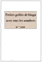 Vorschau - Spiele - Französische Zahlen üben : Bingo des nombres (0-100) - Seite 2