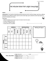Vista previa - Hojas de trabajo - UK Summer Holiday Logic Puzzles | Secondary Maths & Critical Thinking Challenge - página 3