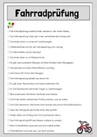 Vorschau - Arbeitsblätter - Fahrradprüfung - 2 Lesetexte mit Fragen - Seite 2
