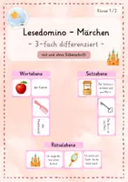 Vorschau - Spiele - Wachsendes Materialpaket | Lesedominos | Kl. 1-2 - Seite 1