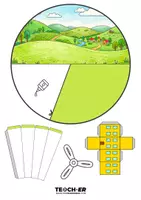 anteprima - Materiale di supporto/inclusione - Diorama Energia Eolica - Modello - Pagina 1